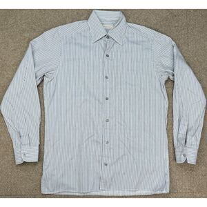 Ermenegildo Zegna Men's Striped Button Down Long Sleeve Dress Shirt Size‎ Medium
